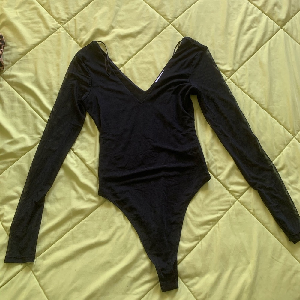 Socialite - sheer black body suit